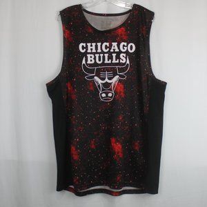 NBA Chicago Bulls Red Galactic Jersey